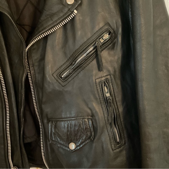 Vintage Hudson Leather Motorcycle Jacket - Picture 7 of 12